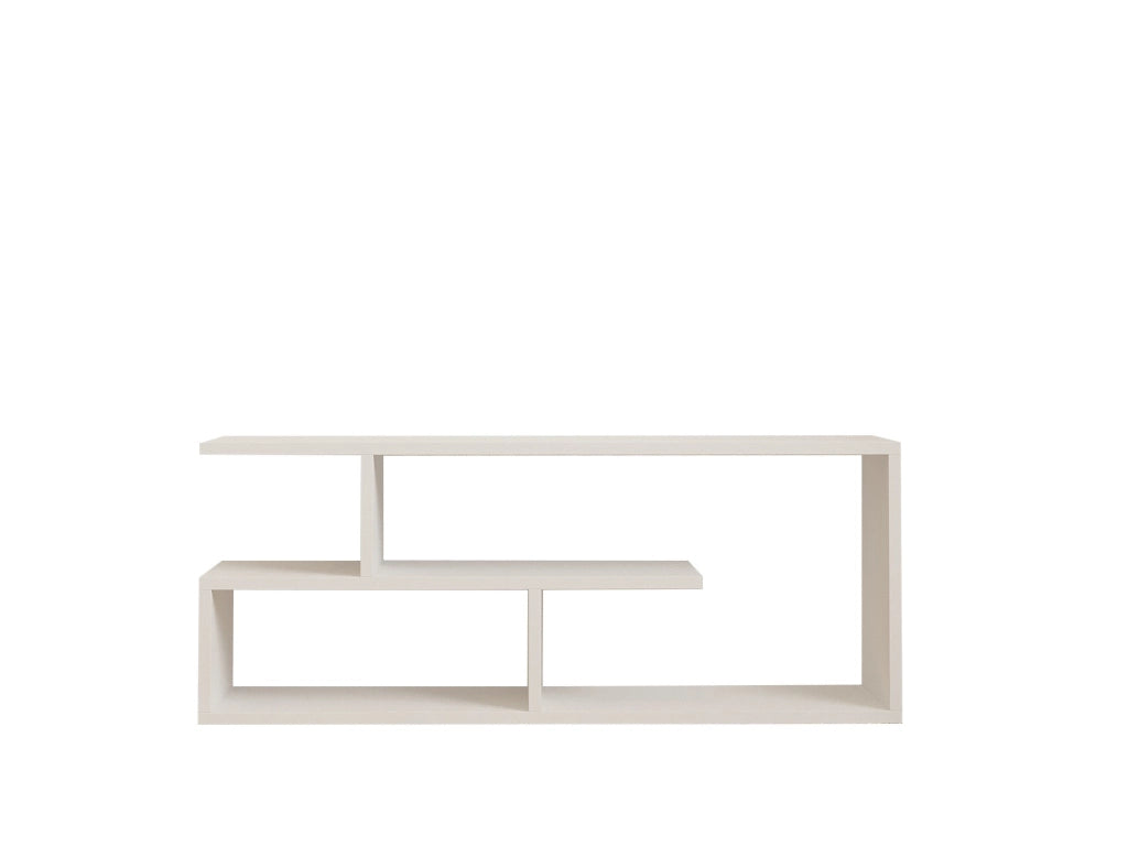 Mobile TV in legno "Cafu" - 100 x 29 x 40 cm - Bianco