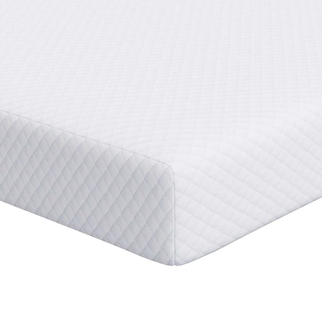 Topper per materasso Bianco 100 x 200 cm Tessuto Jacquard CFW2218174