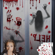 Decorazioni per finestre Halloween - Set di 7 adesivi con immagini horror