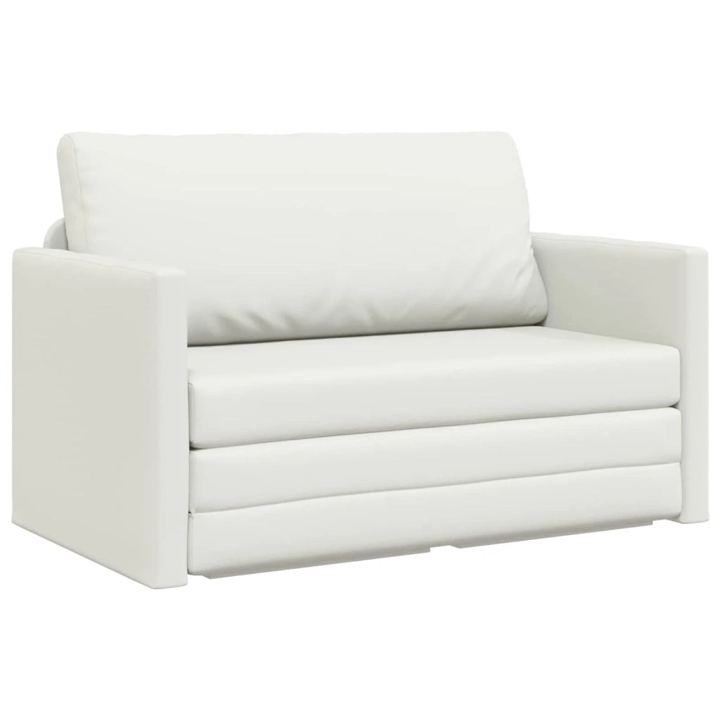 Divano letto Bianco 124 x 71 x 78 cm Pelle Artificiale 4106714
