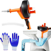 Pulitore di tubi a spirale 7,6 m - Pulitore elettro e manuale per condotti - Ideali per pulizia dei condotti in modo ecocompatibile in cucina e bagno
