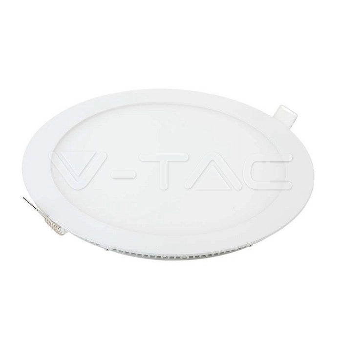 Downlight LED Pannello Premium 12W Rotondo 6400K 1050lm – V-TAC – VT-1207RD-N