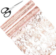 Tela di glitter in poliestere rosa - 2 pezzi rotolo 10m x 28cm per matrimonio, compleanni, Natale, battesimo.