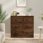 Credenza Rovere Marrone 70x35,5x67,5 cm in Legno Multistratocod mxl 79269