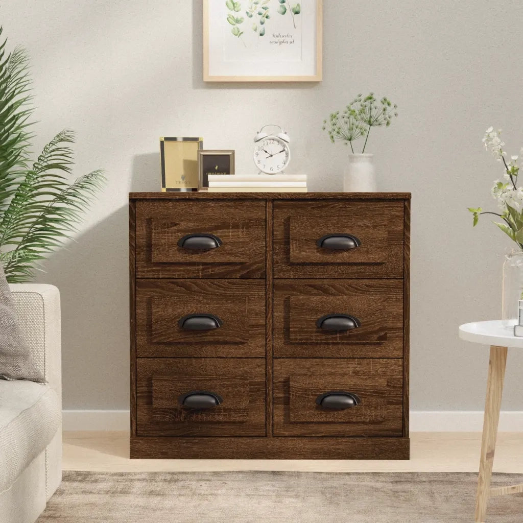 Credenza Rovere Marrone 70x35,5x67,5 cm in Legno Multistratocod mxl 79269