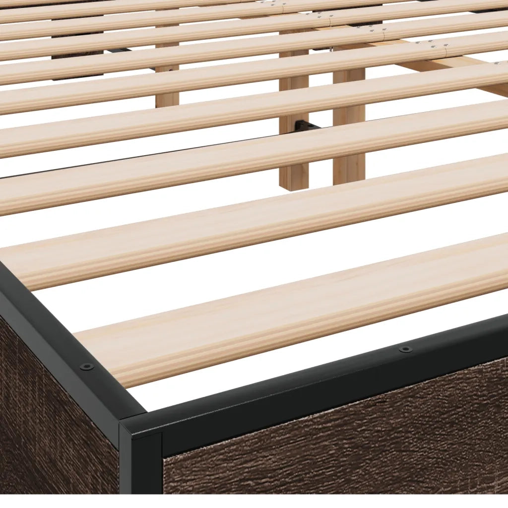 Giroletto Rovere Marrone 150x200cm in Legno Multistrato Metallo 3280236
