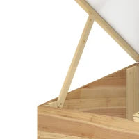 Mini Serra da Giardino Serra per semenzai dim. 100L x 50l x 36H cm Tetto 2 falde apribili separatamente Pannelli in Policarbonato Legno di Abete pre-olio