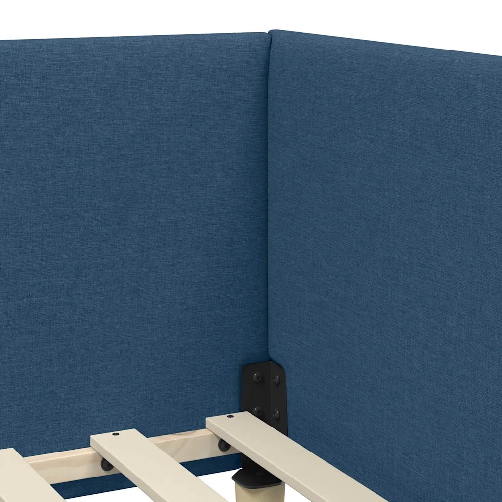 Cornice del letto ad angolo con testiera Blu 80 cm x 200 cm 42016180