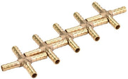 Connettore a T per tubi 4 vie - Cross Barbed stekker - Pacchetto da 5 pezzi - 6 mm - Connettore di tubazione - Adatto per aria acqua olio gas carburante