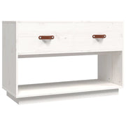 Mobile TV | Armadietto TV | Mobile Porta TV Bianco 90x40x60 cm in Legno Massello di Pino