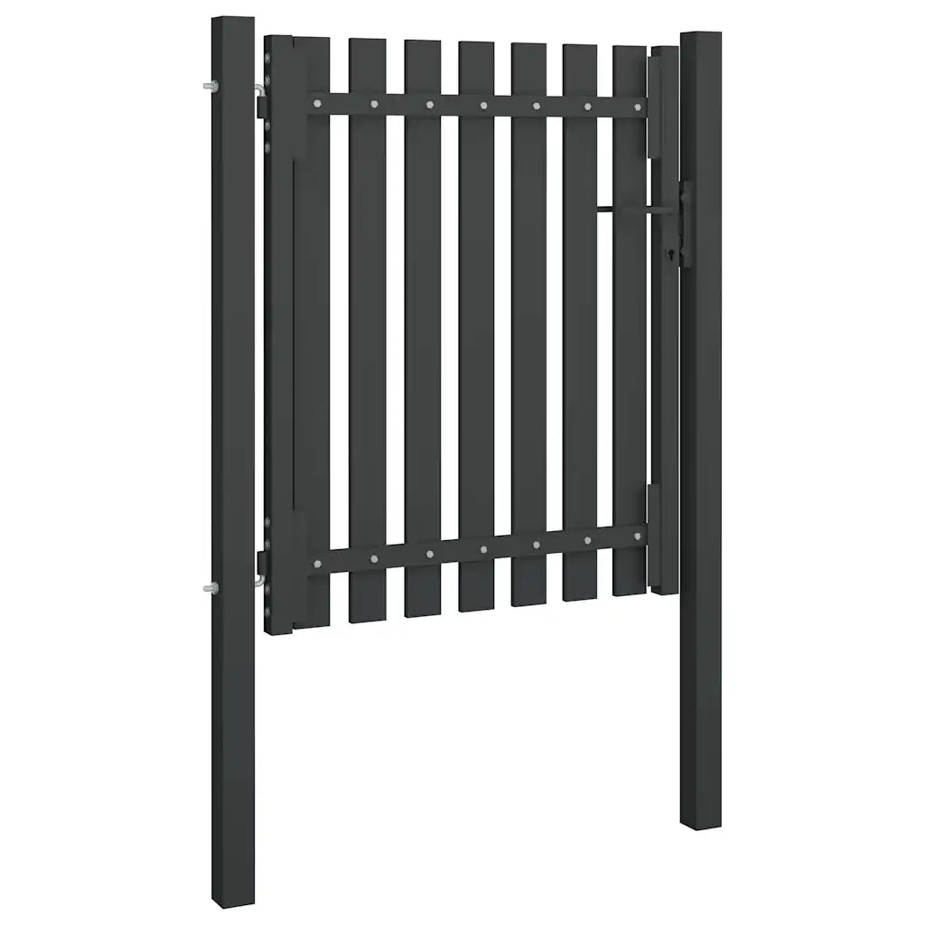 Cancello per Recinzione da Giardino in Acciaio 100x100 cm Antracite CFW5428586