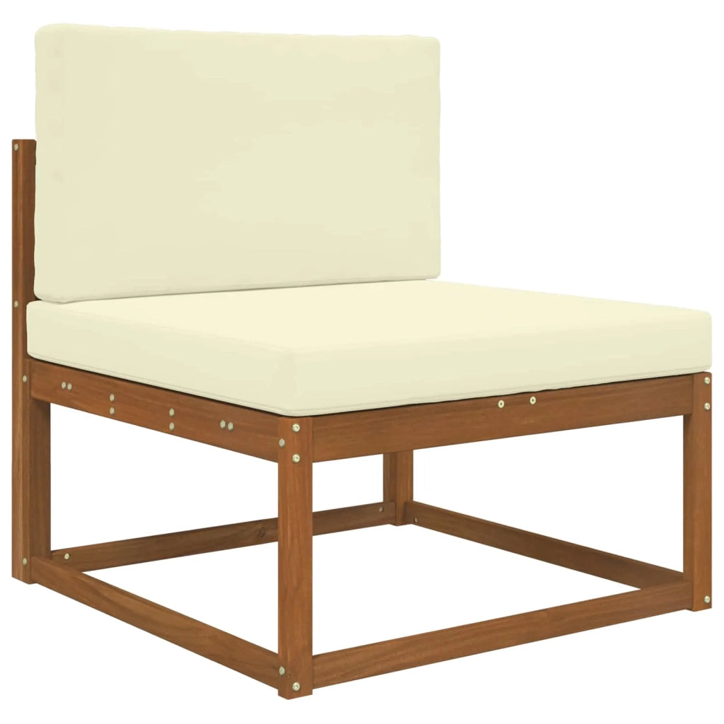 Cuscino per divano da esterno 2 pcs Crema Poliestere