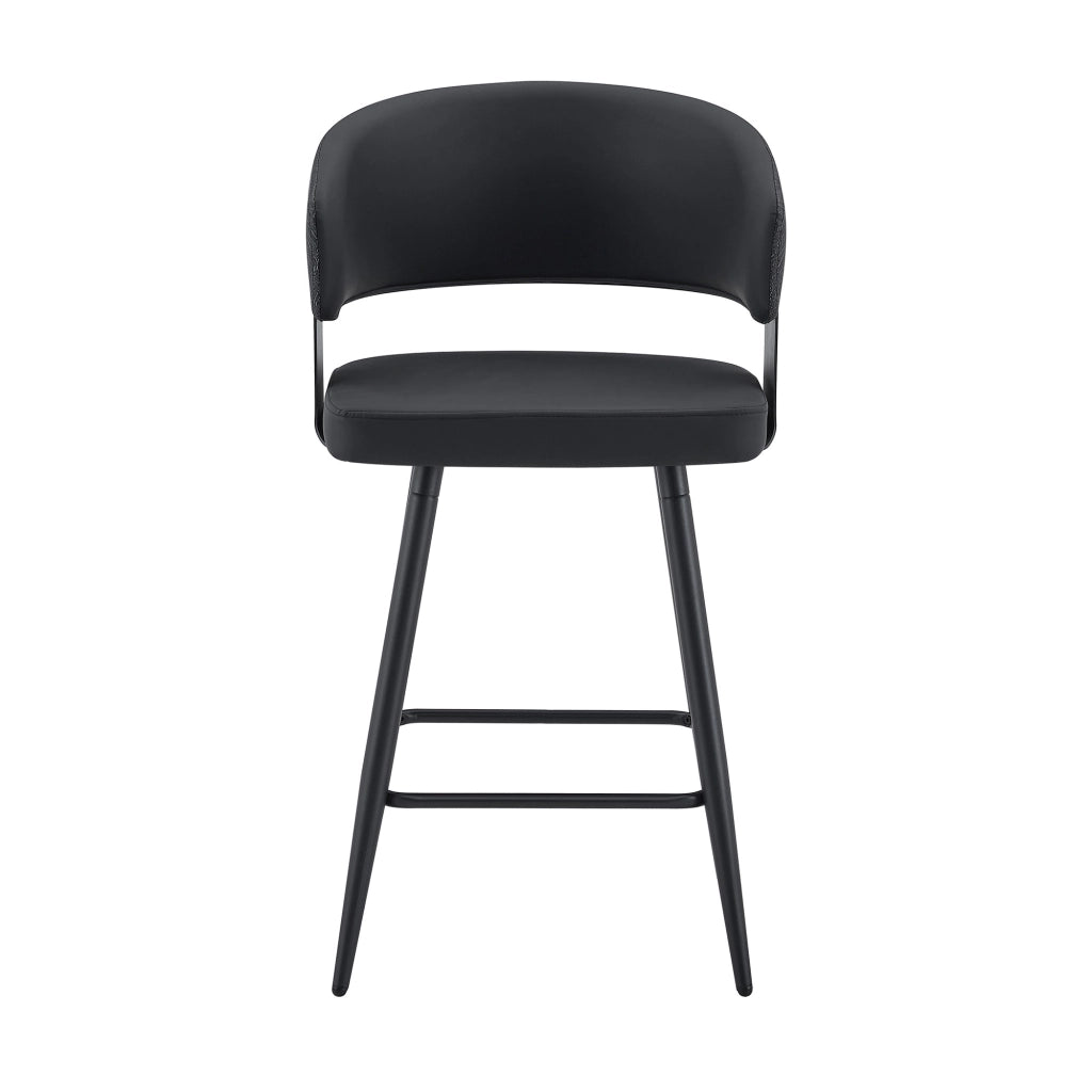 SEDIA Imbottita con braccioli 82x46x56 cm PU Nero