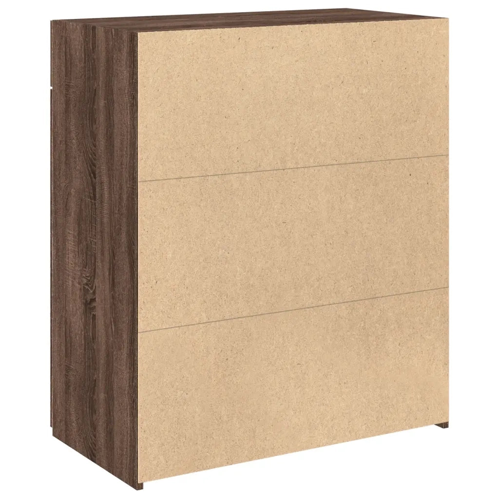 Credenza Rovere Marrone 80x42,5x93 cm in Legno Multistrato 3281475