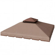 Toldo da giardino 3x3 m ¨C zephmum ¨C caqui, UPF 30+, con fori di drenaggio