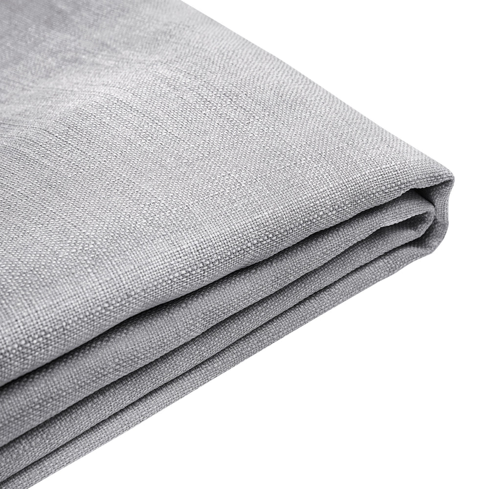 Copri Letto Tessuto Grigio Chiaro per Letto 180 x 200 cm Sfoderabile Lavabile