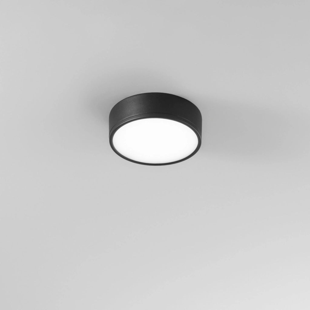 PLAFONIERA LED KLIO NERA IN ACRILICO E ALLUMINIO 22W 3000LM 4000K 16,8X16,8X5 CM.