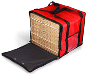 Borsa Termica Porta Pizze da Asporto 8/10 Cartoni Safemi Express 10 Rossa e Nera
