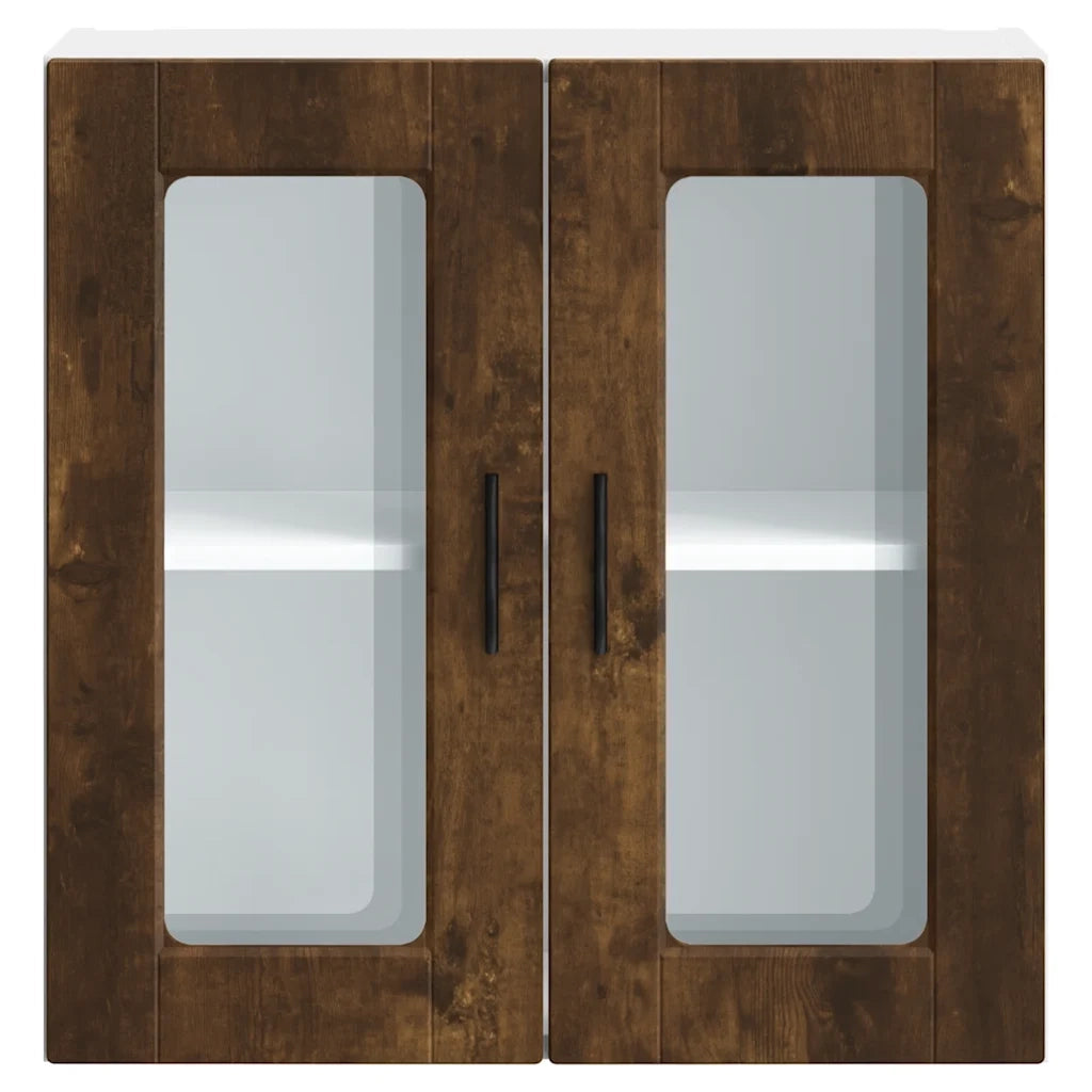 Pensile da Cucina con Porta in Vetro Porto Rovere Fumo 854152