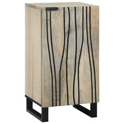 vidaXL Credenza Bianco 40 x 33 x 75 cm legno massello di mango