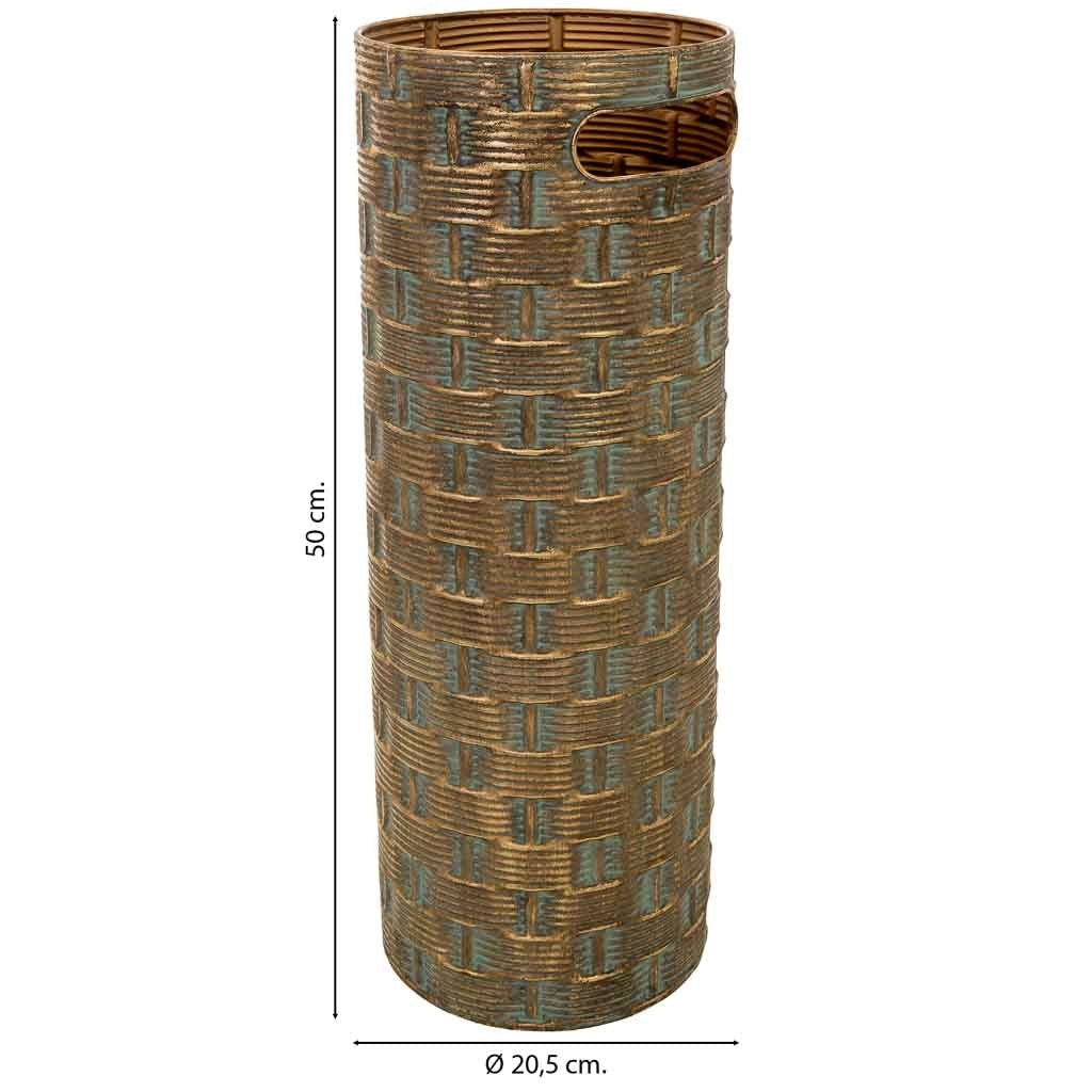 Portaombrelli metallo marrone 20.5x20.5x50h cm
