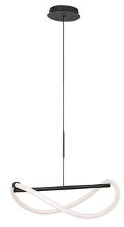 Lampada sospesa Rabalux Serena LED 15W nera acrilico Ø45