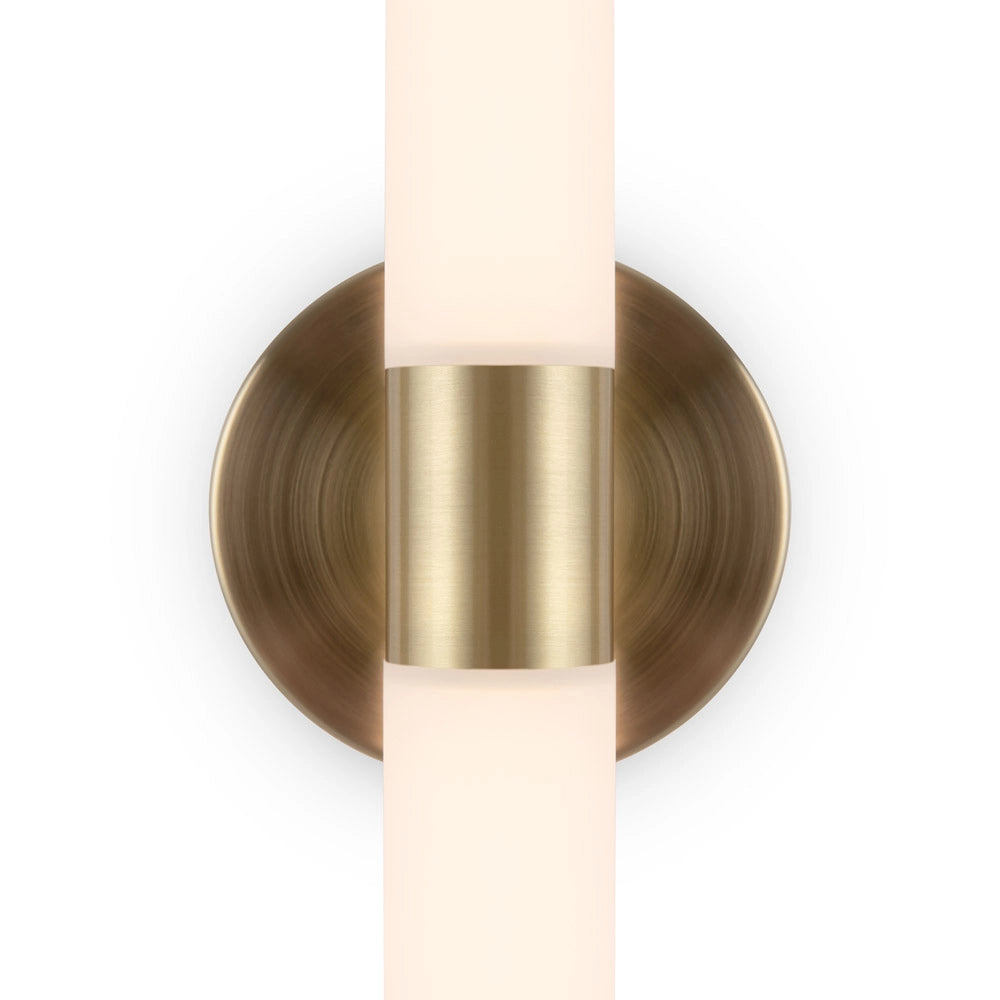 Maytoni Applique Moderna Axis 1 luce LED integrato oro alluminio acrilico