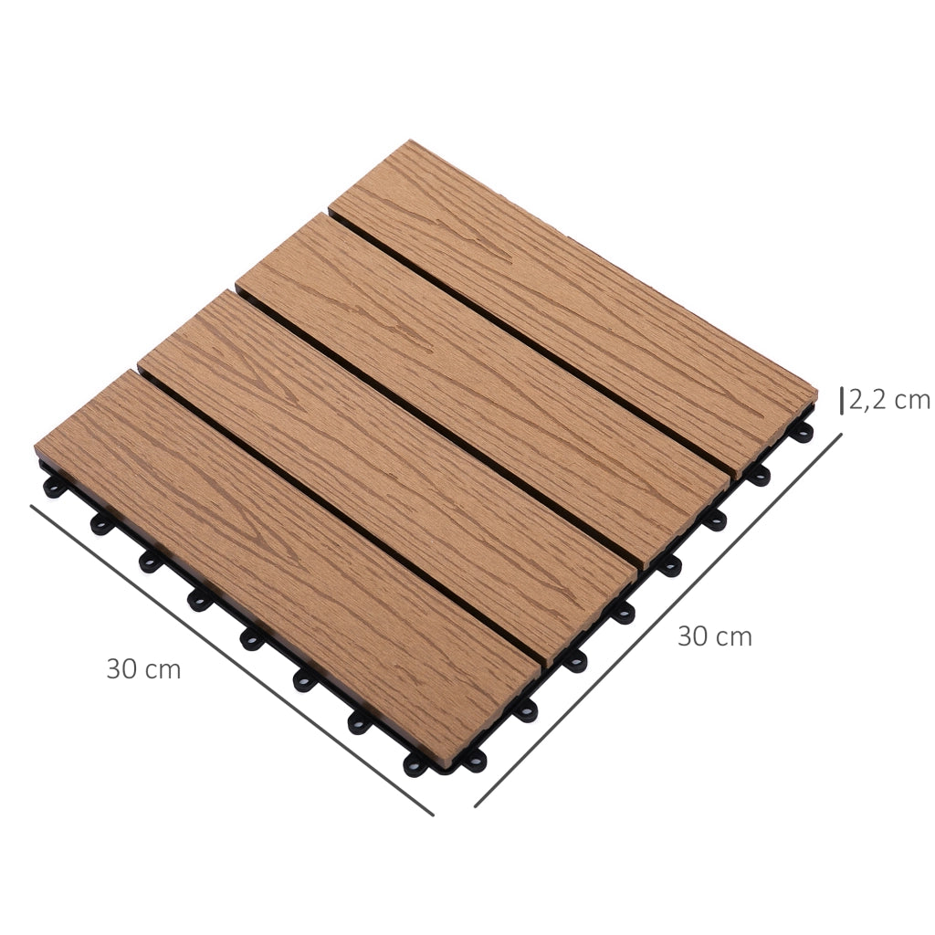 Griglia per Terrazzo ¨C zephmum ¨C 11 Pezzi, 30x30 cm