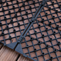 Pavimentazione da Esterno Incastrabile 27 Mattonelle in Legno  Marrone