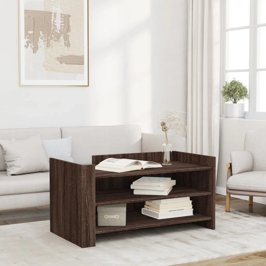 Tavolino salotto | Tavolino da caff¨¨ | Tavolino da Soggiorno Rovere Marrone 100x50x50 cm Legno Multistrato