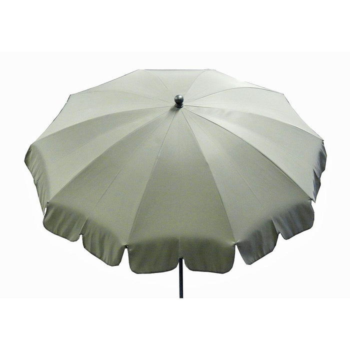 Ombrellone da Giardino Ø200 cm Palo Ø27 mm in Acciaio Maffei Allegro Tortora