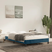 Giroletto senza Materasso-Struttura Letto Blu Scuro 120x190 cm Velluto 553732