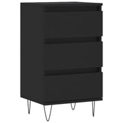 Buffet credenza cassettiera armadio mobile contenitore organizer per cucina soggiorno salotto 40 x 35 x 70 cm legno ingegnerizzato nero 02_0035933