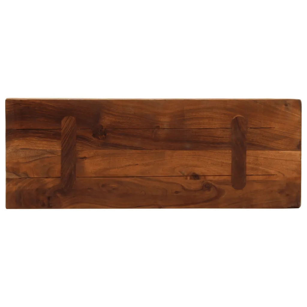 Piano Tavolo 70x40x3,8 cm Rettangolare in Massello di Recupero 371111