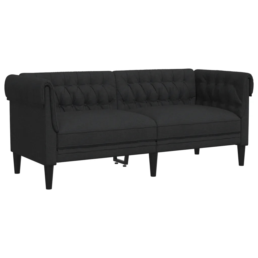 Set di Divani 2 pz Nero in Tessuto 3209202