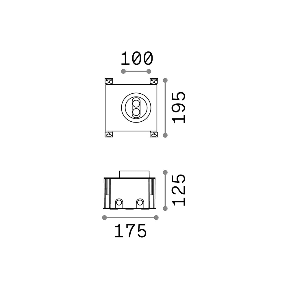 Tecnico Moderno Taurus Alluminio Cromo Led 5,5W 3000K Luce Calda