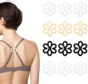 Clip per reggiseno antiscivolo - 12 pezzi - clip trasparente per reggiseni con supporto e migliorata forma aderente per spalle a forma di V