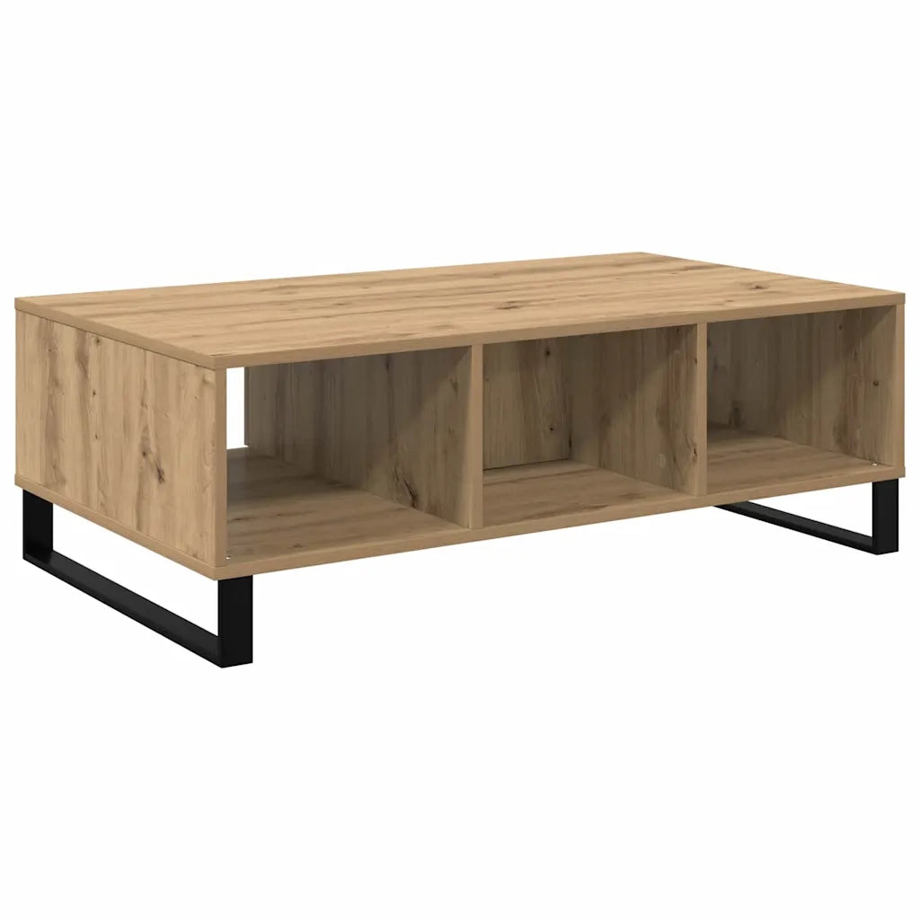 Tavolino da Salotto-Tavolino da soggiorno-Tavolo Rovere artigianale 104 x 60 x 35 cm
