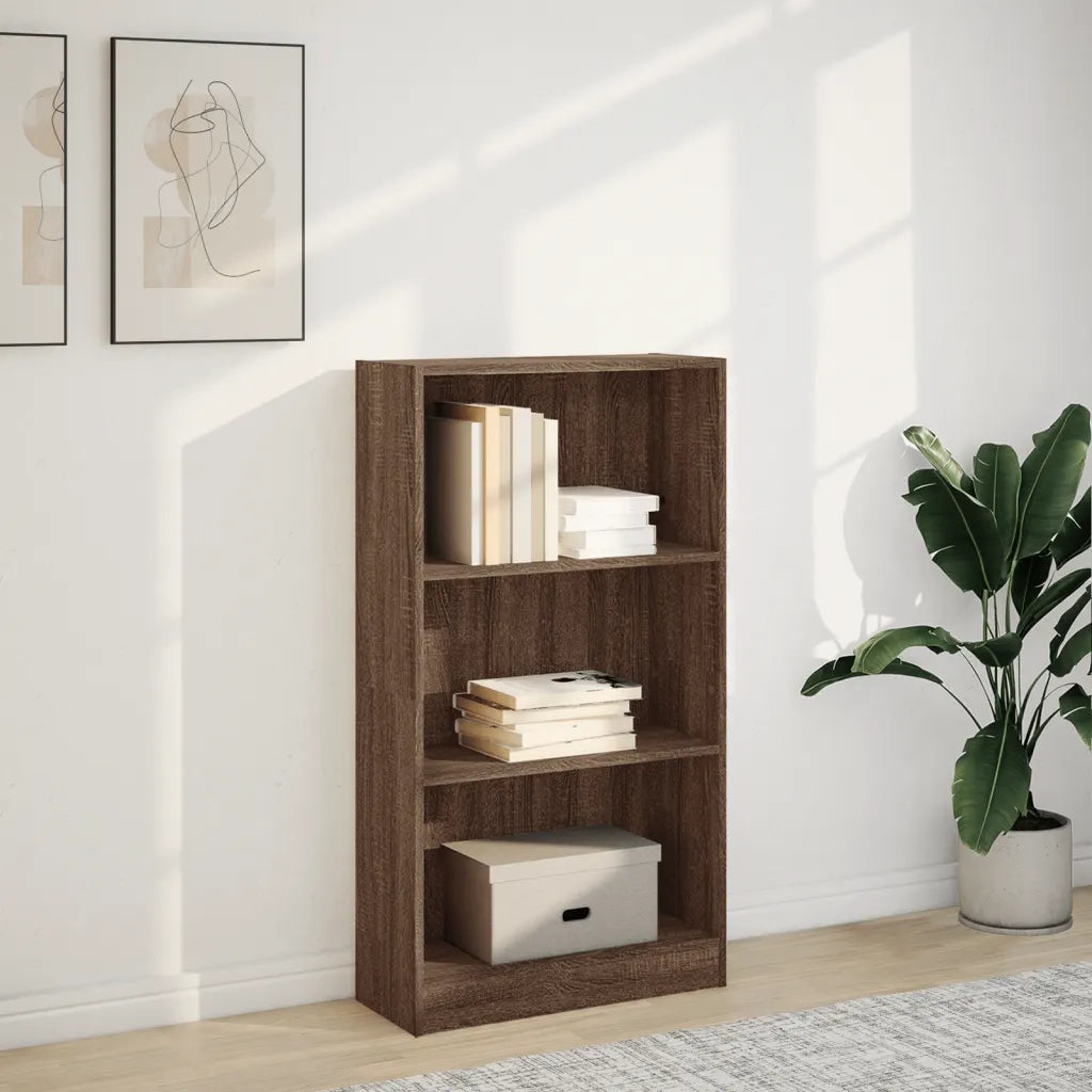 Libreria Rovere Marrone 60x24x109 cm in Legno Multistrato 857809