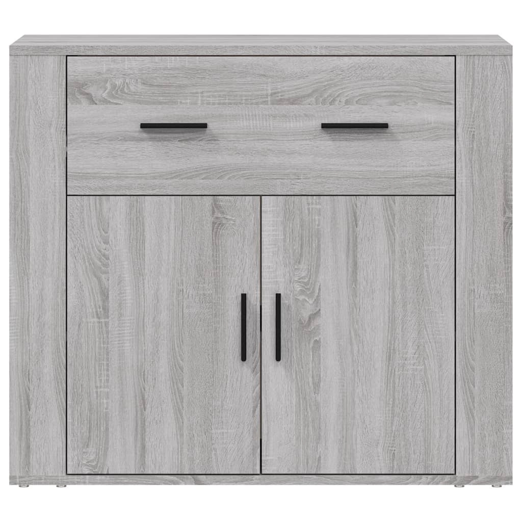 Buffet credenza cassettiera armadio mobile contenitore organizer cucina soggiorno Sonoma 80 x 33 x 70 cm legno ingegnerizzato grigio 02_0036535