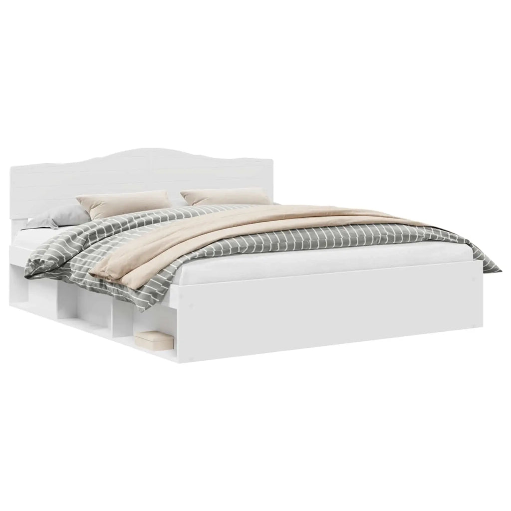 Struttura del letto Bianco 180 x 200 cm Pino massello 3412862