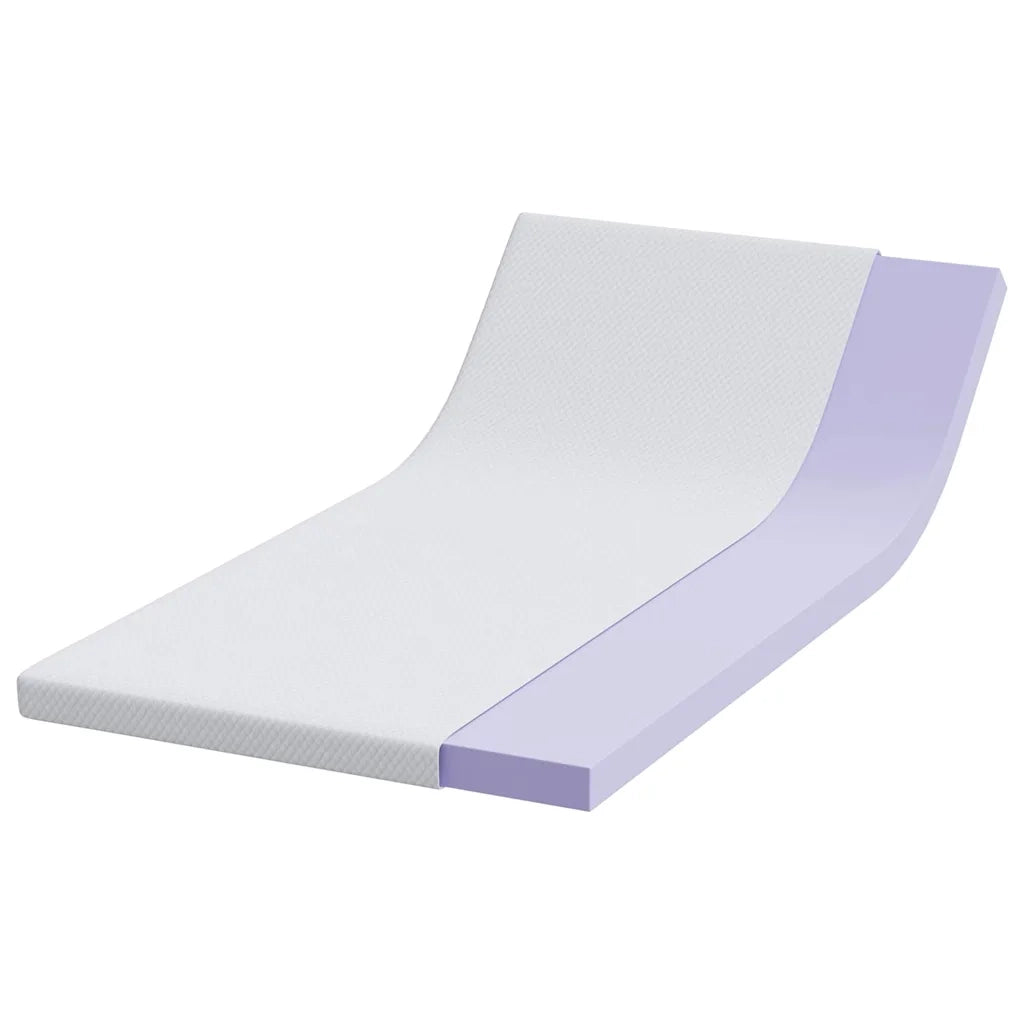 Topper per materasso Bianco 120 x 200 cm Tessuto Jacquard CFW4285687