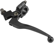 Manubrio universale per motocicletta con design classico, regolabile e pieghevole, in alluminio.