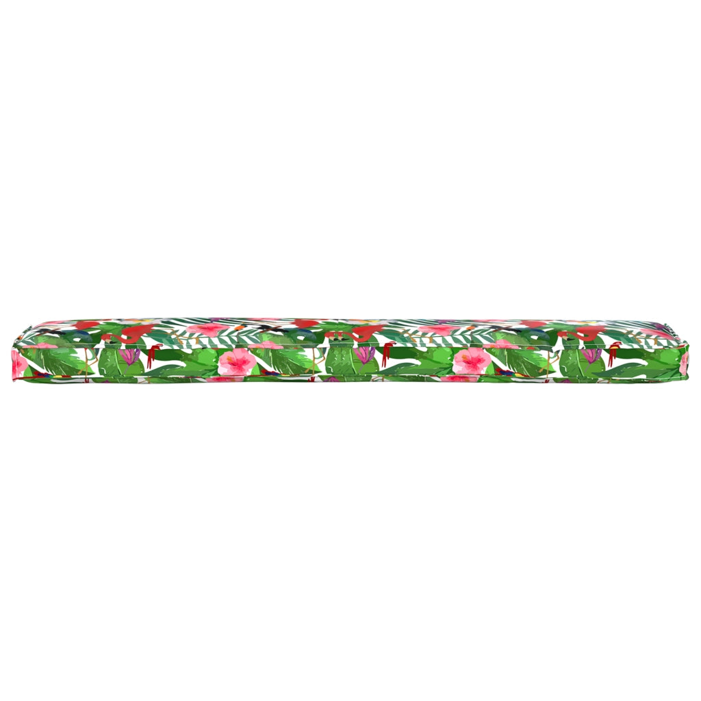 Cuscino per Panca Giungla Tropicale 200x40x8 cm Tessuto Oxford