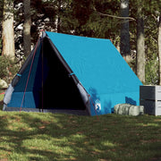 Tenda da Campeggio Telaio ad A per 2 Persone Blu Impermeabile 94756