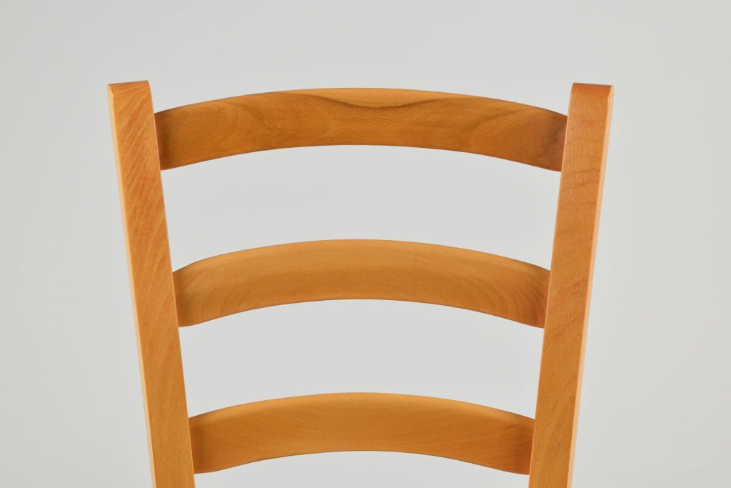 Set 4 Sedie Venice Tommychairs, robusta struttura in legno di faggio verniciata in miele e seduta in paglia