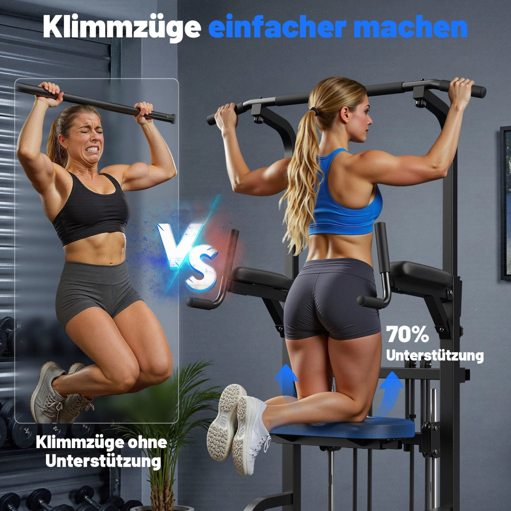 Power Tower Dip Station - Xylo - Stazione Multifunzione per Trazioni e Dip 204kg
