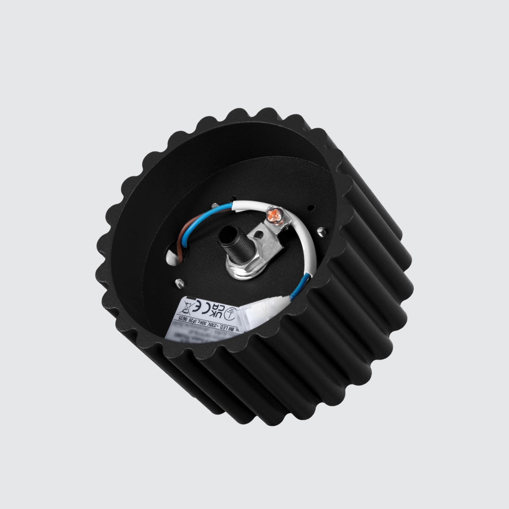 Spot soffitto moderno nero tondo 6cm GX53 10W VISTAO