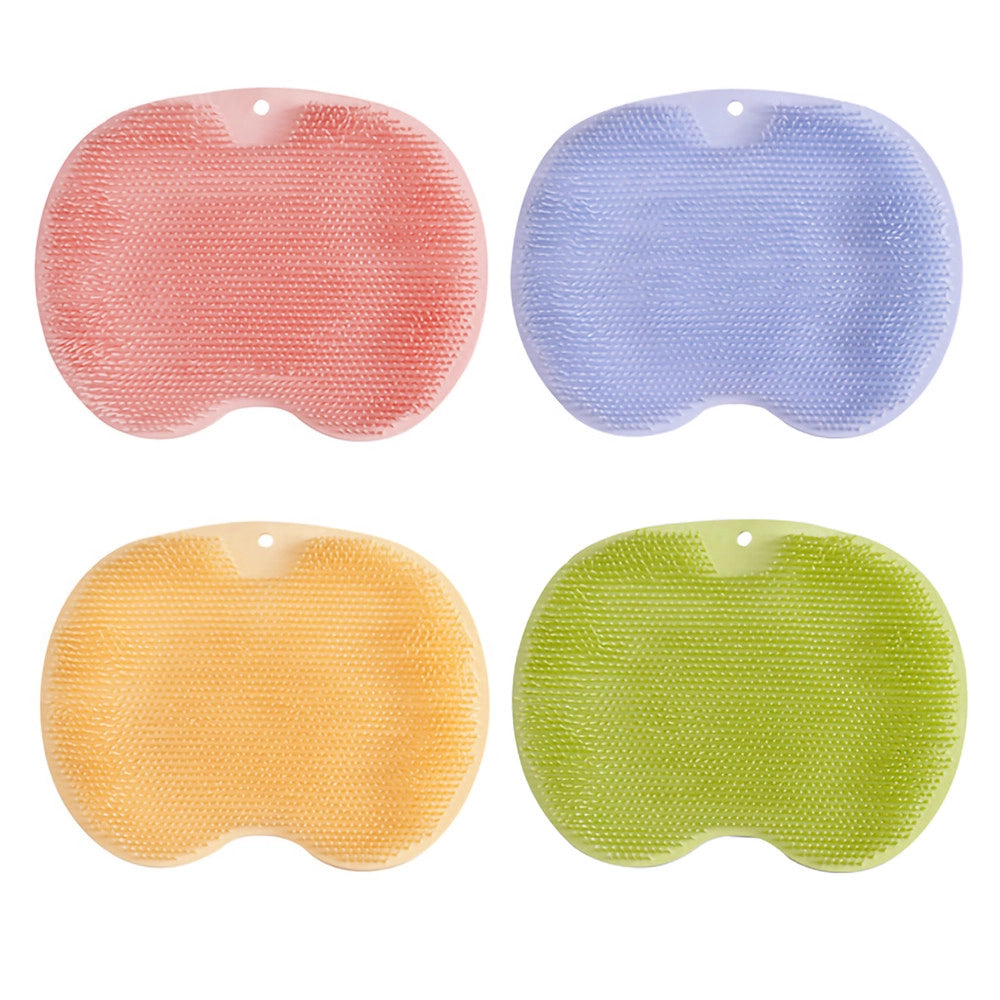 Trade Shop - Tappeto Spazzola Piedi Schiena Scrubber Bagno Antiscivolo Tappetino Doccia 30x22 -