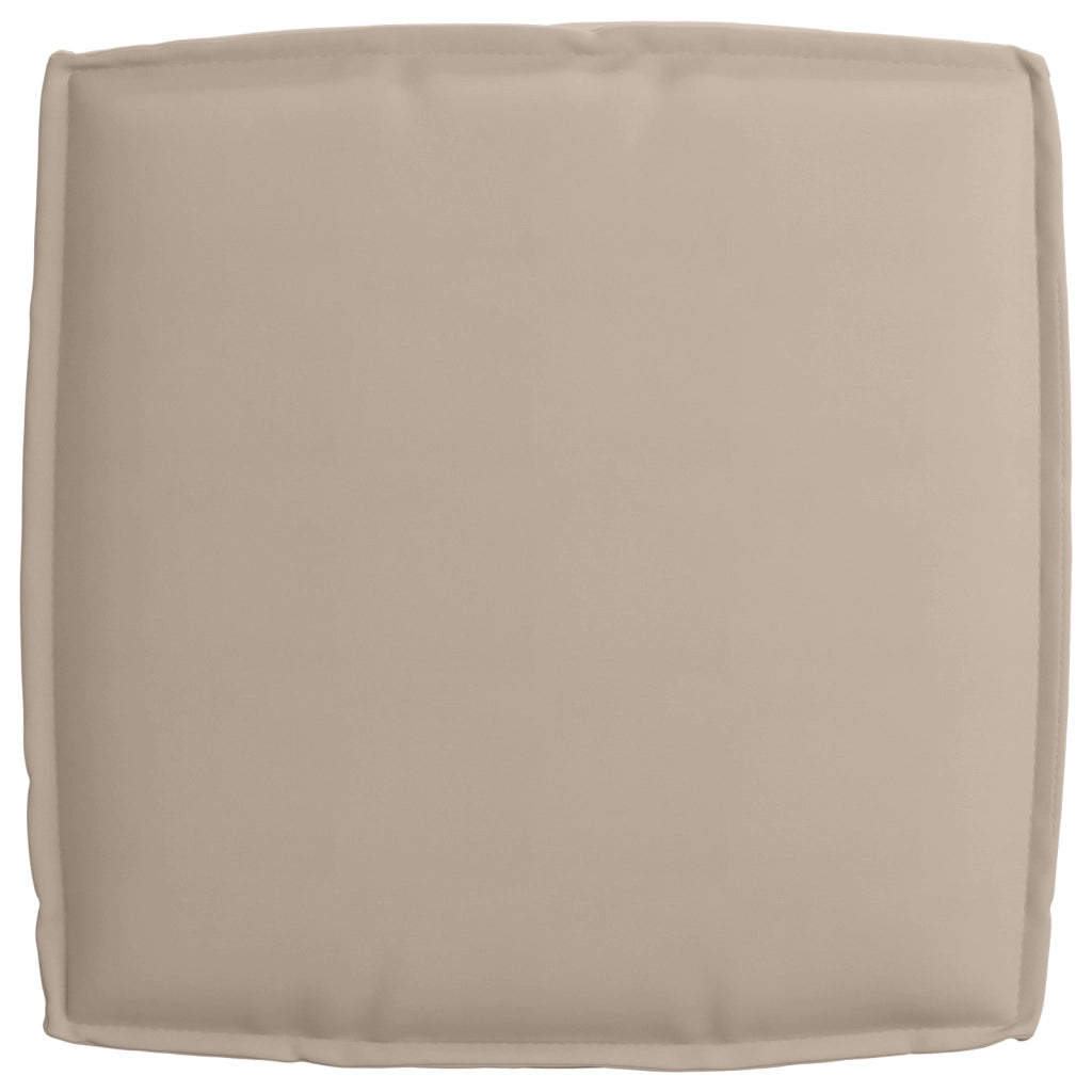 Cuscino per Pallet per Seduta Tortora 60x60x12 cm Tessuto Oxford